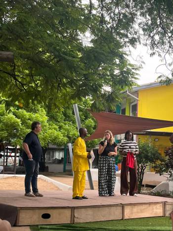 Schuljahresendfeier / End of schoolyear celebration / Farewell to Albert Kpengbaare