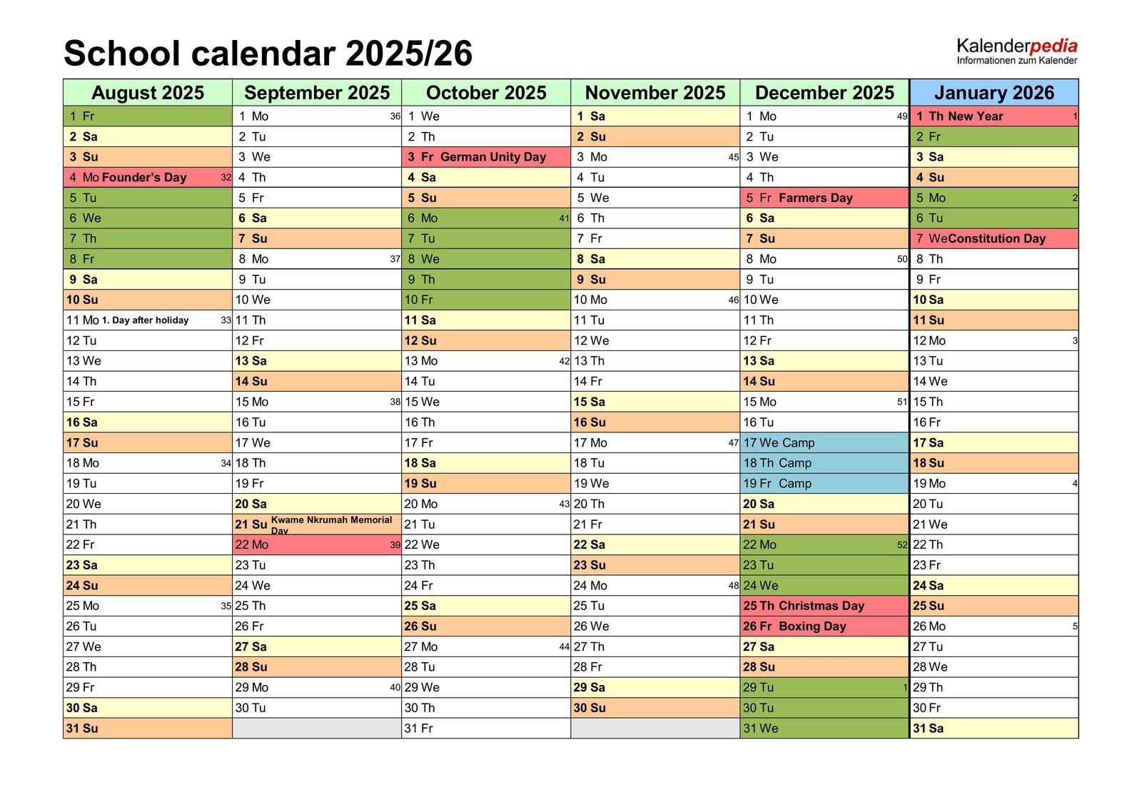 2024 11 18 School Calender images 0