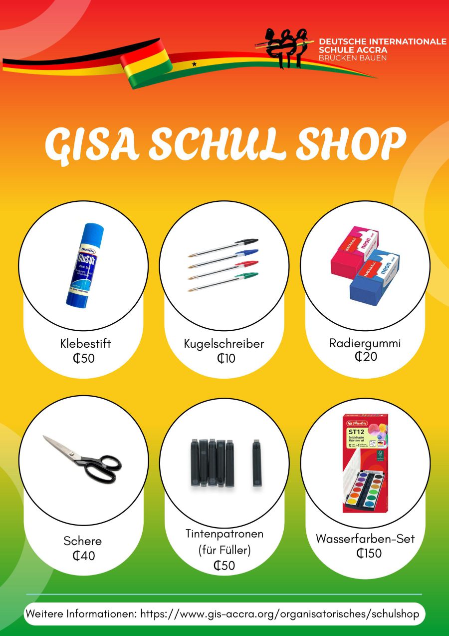 GISA School Shop Preisliste 2026/2027 Seite 4