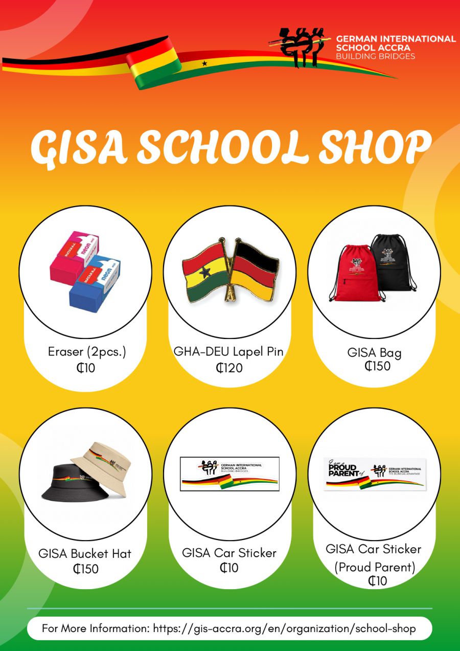 GISA School Shop Pricelist 2026/2027 Page 2