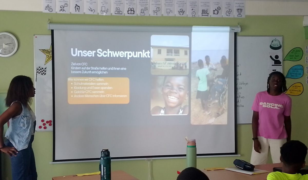 Klasse 7 und Chance for Children – Ideen entwickeln, Verantwortung übernehmen