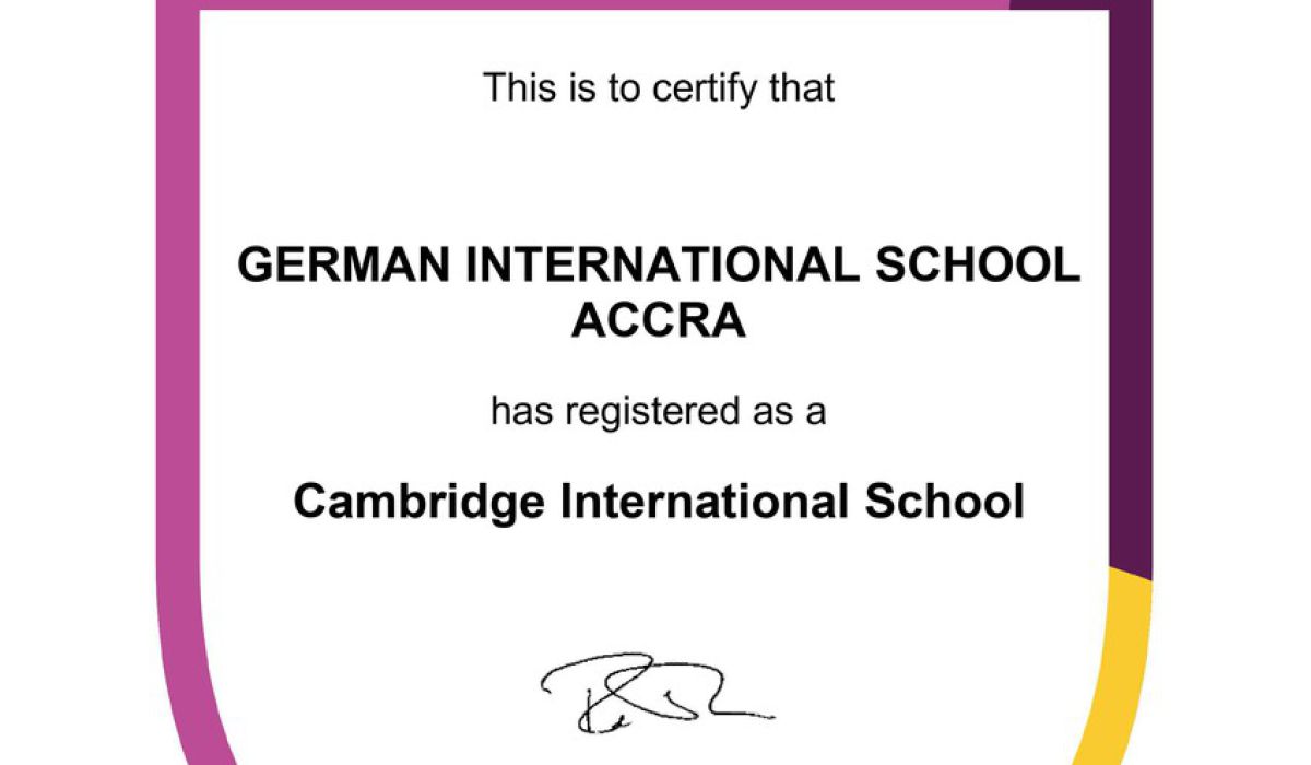 Zertifizierung als Cambridge International School